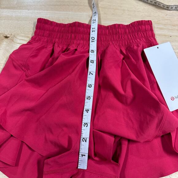 Lululemon Shake It Out High-Rise Running Short 2.5" Pink Dragonfruit Sz XXXS NWT - Picture 11 of 12